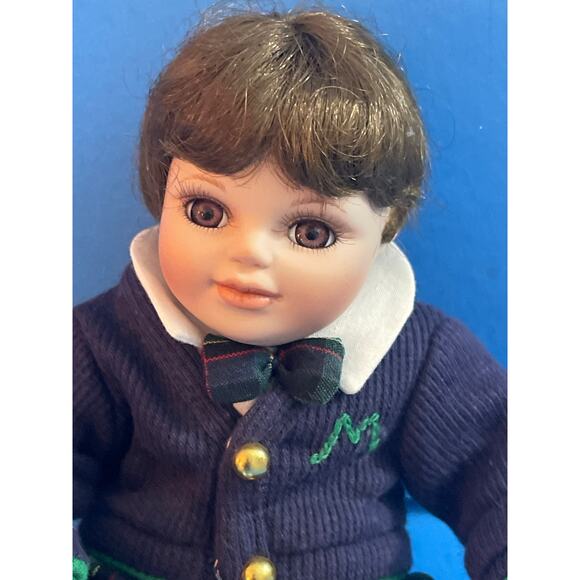 Vintage Marie Obmond mini porcelain doll Tiny Tots Boy Doll - Picture 2 of 6